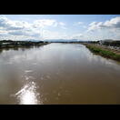 Der Chao Phraya, kurz nachdem er durch den Zusammenfluss von Ping und Nan entstanden ist